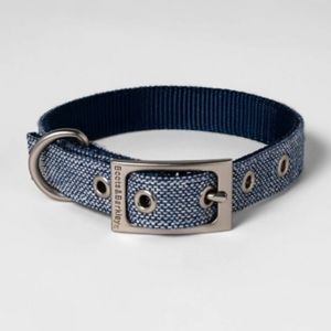 BLUE TWEED COLLAR NIP